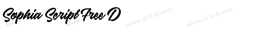 Sophia Script Free D字体转换